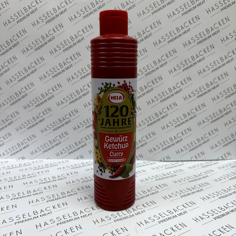 Curry Ketchup 800ml hos Hasselbacken Kött & Chark i Stora Saluhallen, Göteborg